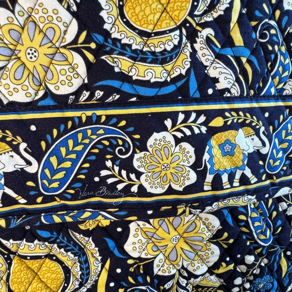 Vera Bradley Ellie Blue Hanging Garment Bag Travel Suit Dress Organizer Retired